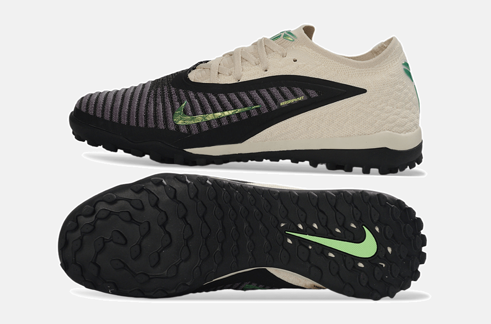 Chuteira Nike Phantom 6 Elite TF - Cinza e Bege - Mamba Negra Pack - Tevo Sports SPORT*