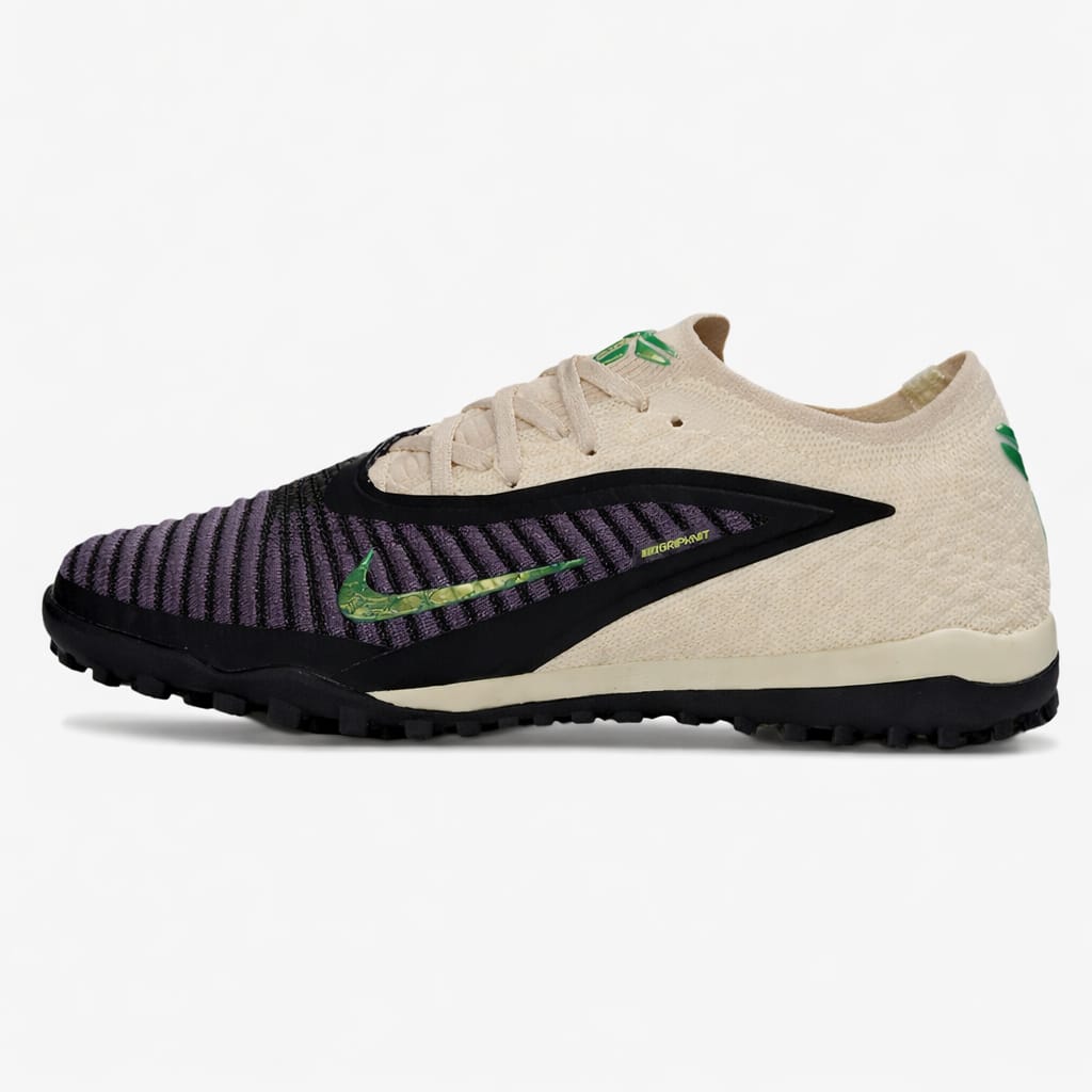 Chuteira Nike Phantom 6 Elite TF - Cinza e Bege - Mamba Negra Pack - Tevo Sports SPORT*