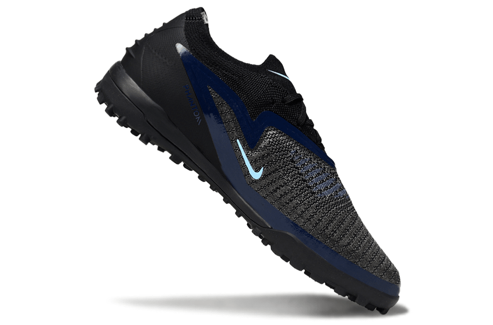 Chuteira Nike Phantom 6 Elite TF - Preta e Azul - Shadow Pack - Tevo Sports SPORT*