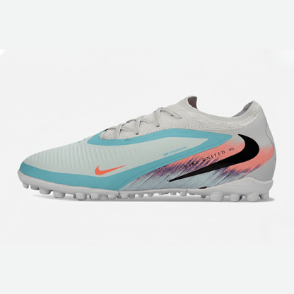 Chuteira Nike Phantom 6 Elite TF - Rosa, Azul e Branca - United 02 Pack - Tevo Sports SPORT*