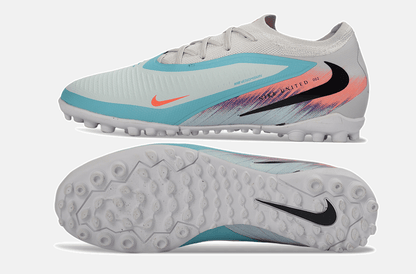Chuteira Nike Phantom 6 Elite TF - Rosa, Azul e Branca - United 02 Pack - Tevo Sports SPORT*