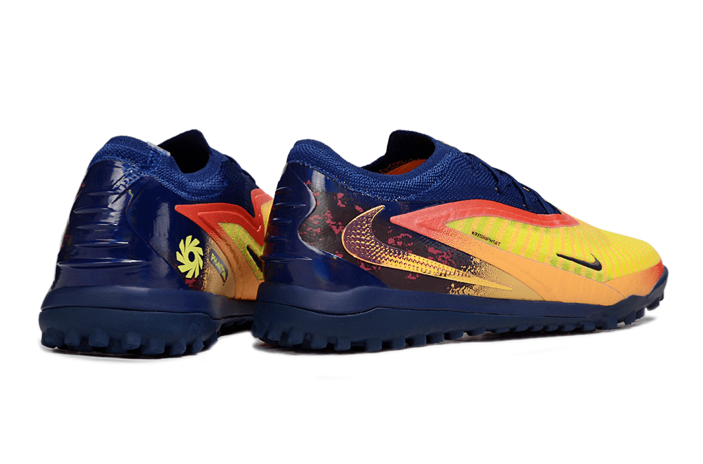 Chuteira Nike Phantom 6 Erling Haaland Elite TF - Laranja e Azul - Tevo Sports SPORT*