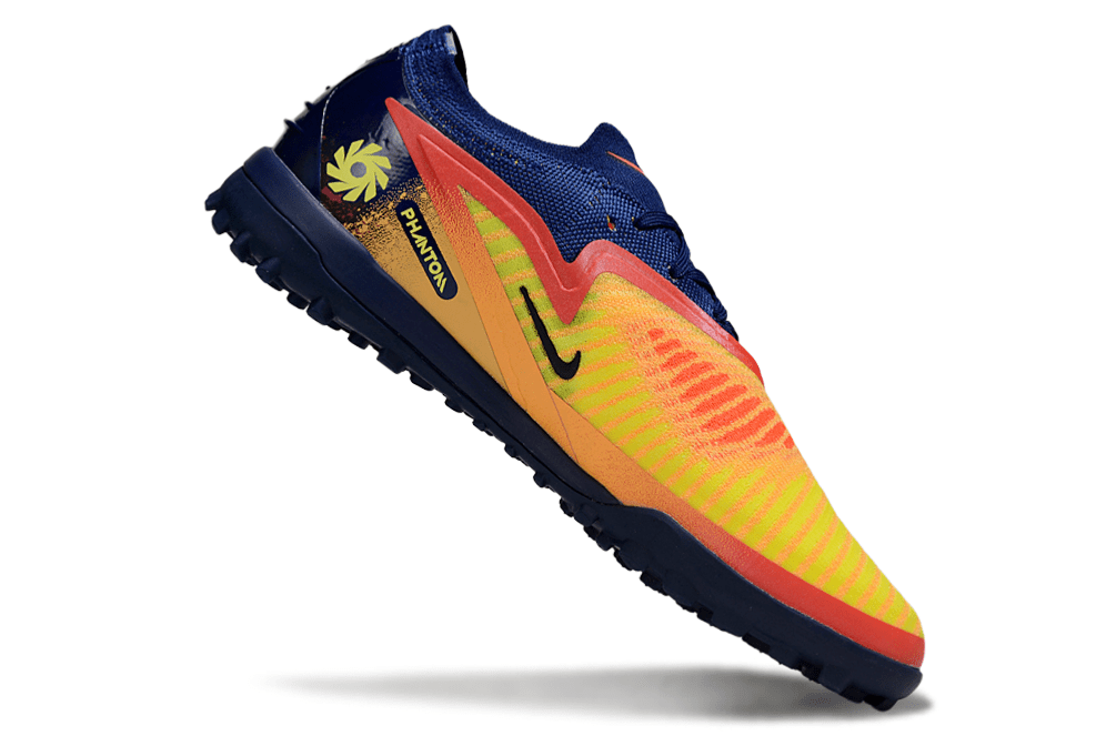 Chuteira Nike Phantom 6 Erling Haaland Elite TF - Laranja e Azul - Tevo Sports SPORT*
