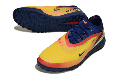 Chuteira Nike Phantom 6 Erling Haaland Elite TF - Laranja e Azul - Tevo Sports SPORT*