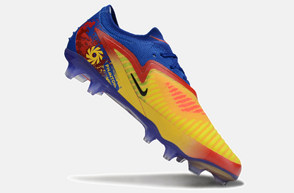 Chuteira Nike Phantom 6 Edição Especial Haaland Elite  FG - Azul, Amarela e Vermelha - imagem 6