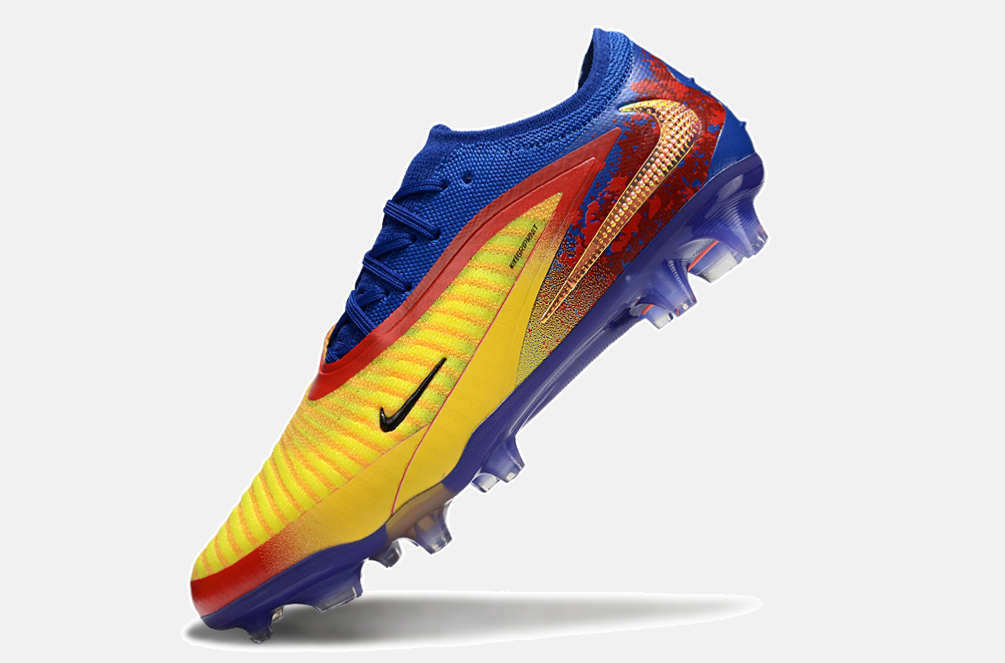 Chuteira Nike Phantom 6 Edição Especial Haaland Elite  FG - Azul, Amarela e Vermelha - imagem 5