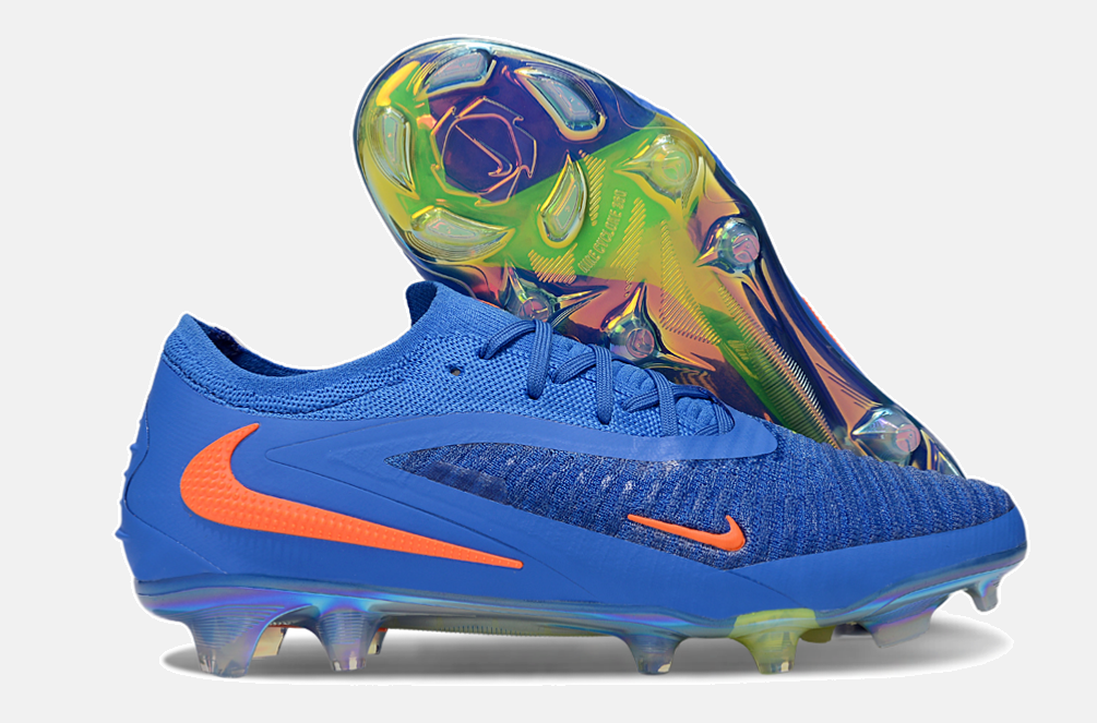 Chuteira Nike Phantom 6 Elite FG - Azul e Laranja - imagem 8