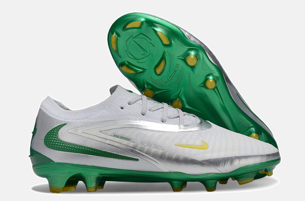 Chuteira Nike Phantom 6 Elite FG - Cinza, Prata e Verde - imagem 8