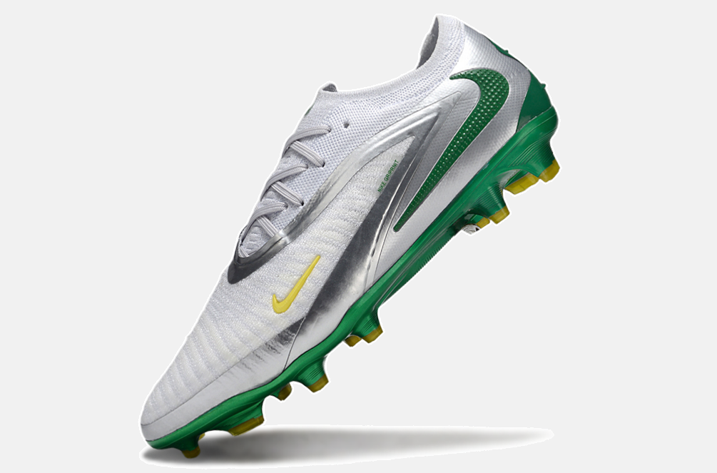 Chuteira Nike Phantom 6 Elite FG - Cinza, Prata e Verde - imagem 5
