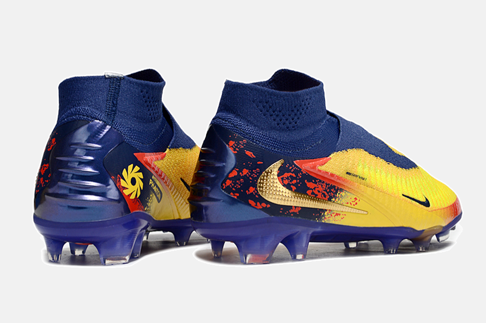 Chuteira Nike Phantom 6 Elite Edição Especial Haaland FG - Azul, Amarela e Vermelha - imagem 7