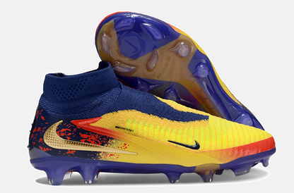 Chuteira Nike Phantom 6 Elite Edição Especial Haaland FG - Azul, Amarela e Vermelha - imagem 8