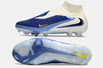 Chuteira Nike Phantom 6 Elite FG - Branca e Azul - Pack Fear Nothing - detalhe
