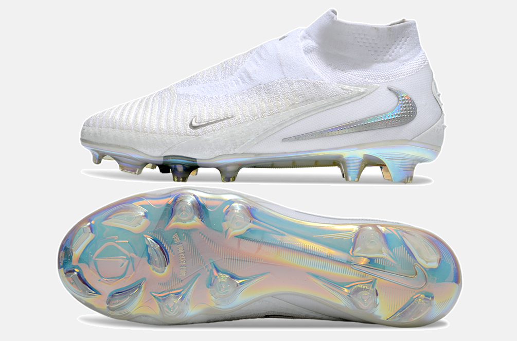 Chuteira Nike Phantom 6 Edição Especial Elite FG - Branca - vista traseira