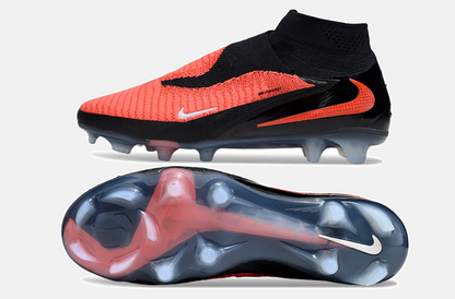 Chuteira Nike Phantom 6 Elite FG - Preta e Vermelha - vista traseira