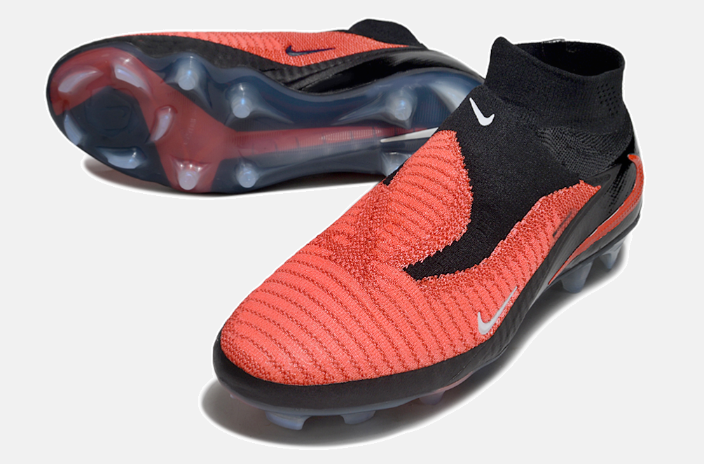 Chuteira Nike Phantom 6 Elite FG - Preta e Vermelha - detalhe