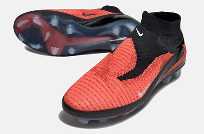 Chuteira Nike Phantom 6 Elite FG - Preta e Vermelha - detalhe