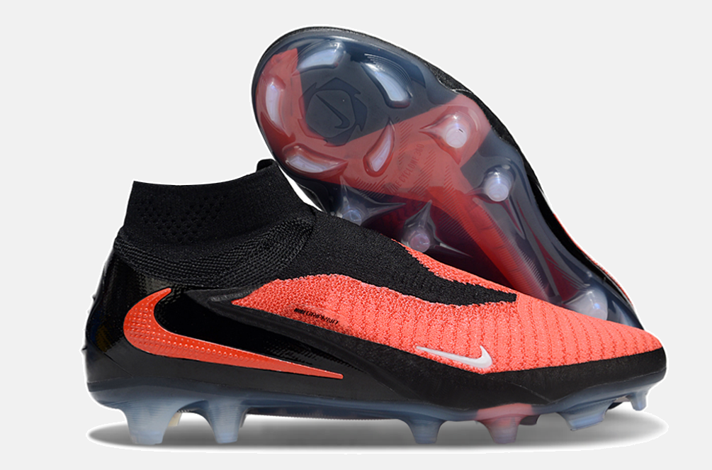 Chuteira Nike Phantom 6 Elite FG - Preta e Vermelha - imagem 8