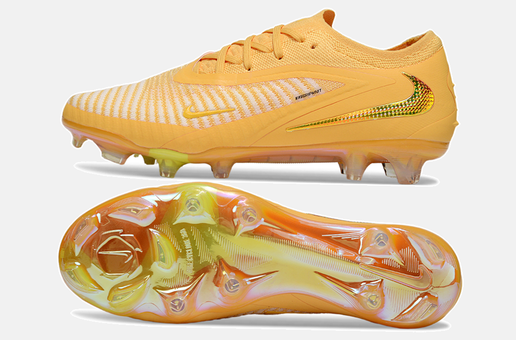 Chuteira Nike Phantom 6 Elite FG - Dourada - vista traseira
