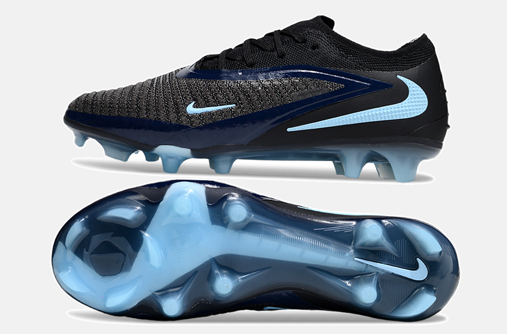Chuteira Nike Phantom 6 Elite FG - Preta e Azul - Shadow Pack - foto 2
