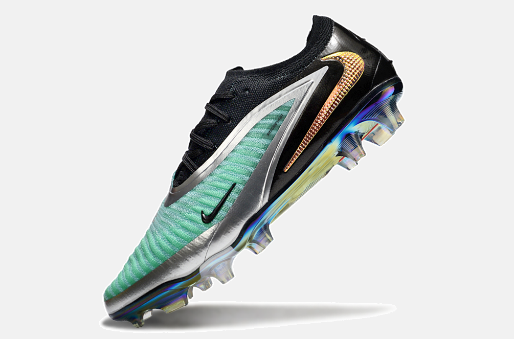 Chuteira Nike Phantom 6 Elite FG - Preta e Azul - foto 4