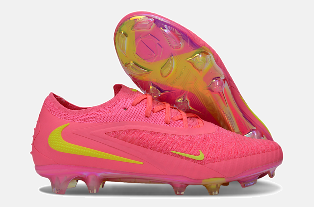 Chuteira Nike Phantom 6 Elite FG - Rosa e Verde - imagem 8