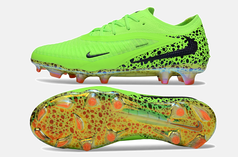 Chuteira Nike Phantom 6 Elite FG - Verde e Preta - vista traseira