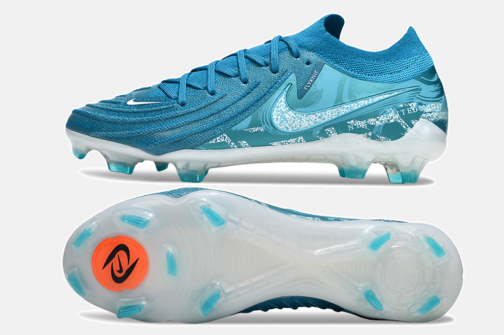 Chuteira Nike Phantom GX II Edição Especial FG - Azul e Turquesa - vista traseira