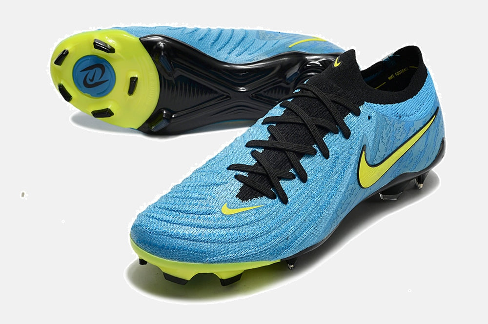 Chuteira Nike Phantom GX II FG - Azul, Verde e Preta - detalhe