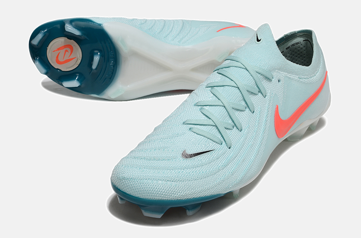Chuteira Nike Phantom GX II FG - Branca e Azul claro -  Pack Mad Energy - detalhe