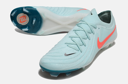 Chuteira Nike Phantom GX II FG - Branca e Azul claro -  Pack Mad Energy - detalhe