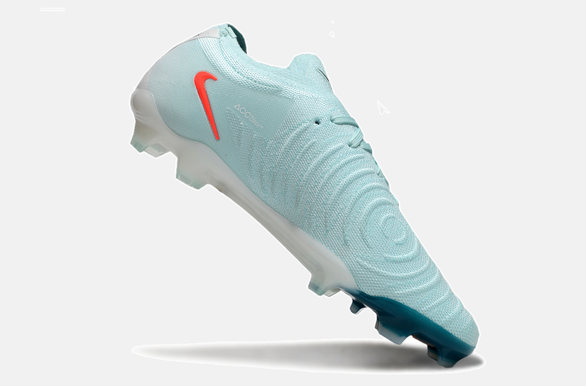 Chuteira Nike Phantom GX II FG - Branca e Azul claro -  Pack Mad Energy - imagem 6