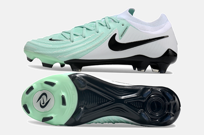 Chuteira Nike Phantom GX II FG - Branca  e Azul - vista traseira