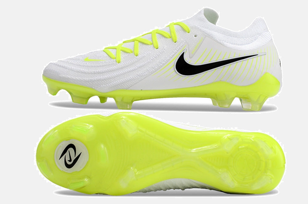 Chuteira Nike Phantom GX II FG - Branca e Verde - vista traseira