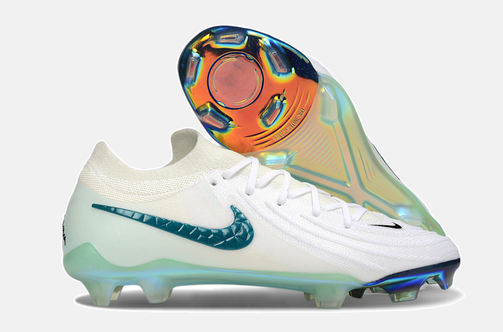 Chuteira Nike Phantom GX II Edição Especial FG - Branca e Verde - imagem 8