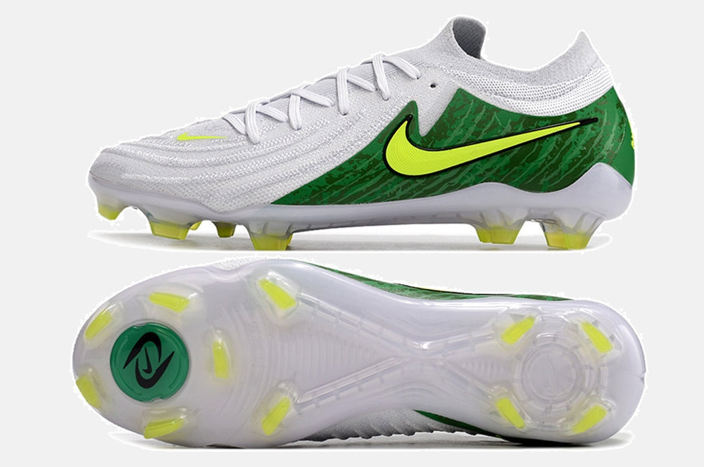Chuteira Nike Phantom GX II FG - Branca e Verde - vista traseira