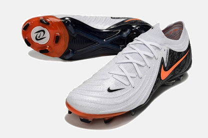 Chuteira Nike Phantom GX II FG - Branca, Preta e Laranja - detalhe