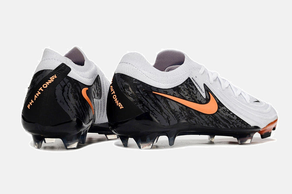 Chuteira Nike Phantom GX II FG - Branca, Preta e Laranja - imagem 7