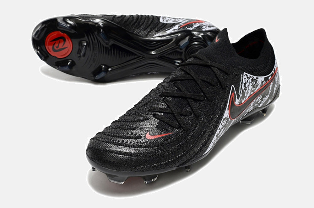 Chuteira Nike Phantom GX II FG - Preta, Branca e Vermelha - detalhe
