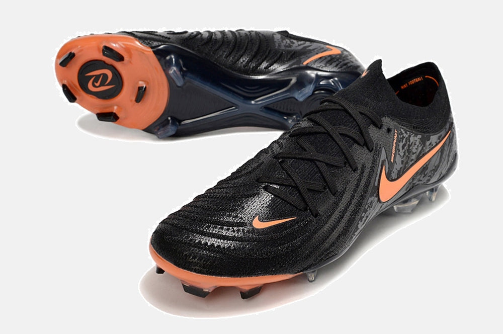 Chuteira Nike Phantom GX II FG - Preta e Laranja - detalhe