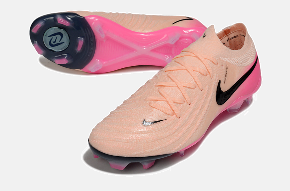 Chuteira Nike Phantom GX II FG - Rosa e Preta - Pack Prism - detalhe