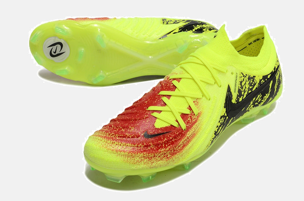 Chuteira Nike Phantom GX II Edição Especial Haaland FG - Verde, Preta e Vermelha - detalhe