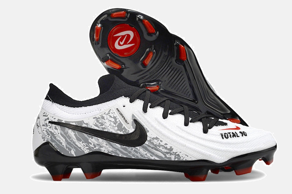 Chuteira Nike Phantom GX II Total 90 FG - Branca, Preta e Vermelha - imagem 8