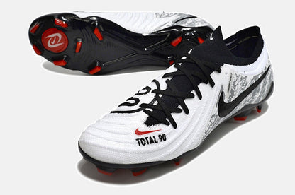 Chuteira Nike Phantom GX II Total 90 FG - Branca, Preta e Vermelha - detalhe