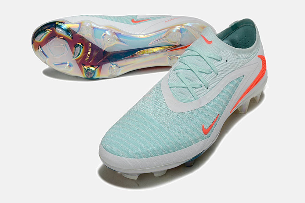 Chuteira Nike Phantom 6 Elite FG - Branco, azul e laranja - foto 3