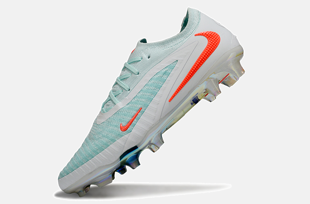 Chuteira Nike Phantom 6 Elite FG - Branco, azul e laranja - foto 4