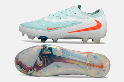 Chuteira Nike Phantom 6 Elite FG - Branco, azul e laranja - foto 2