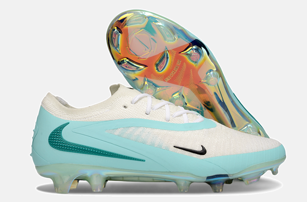 Chuteira Nike Phantom 6 Elite FG - Branco e Azul - imagem 8