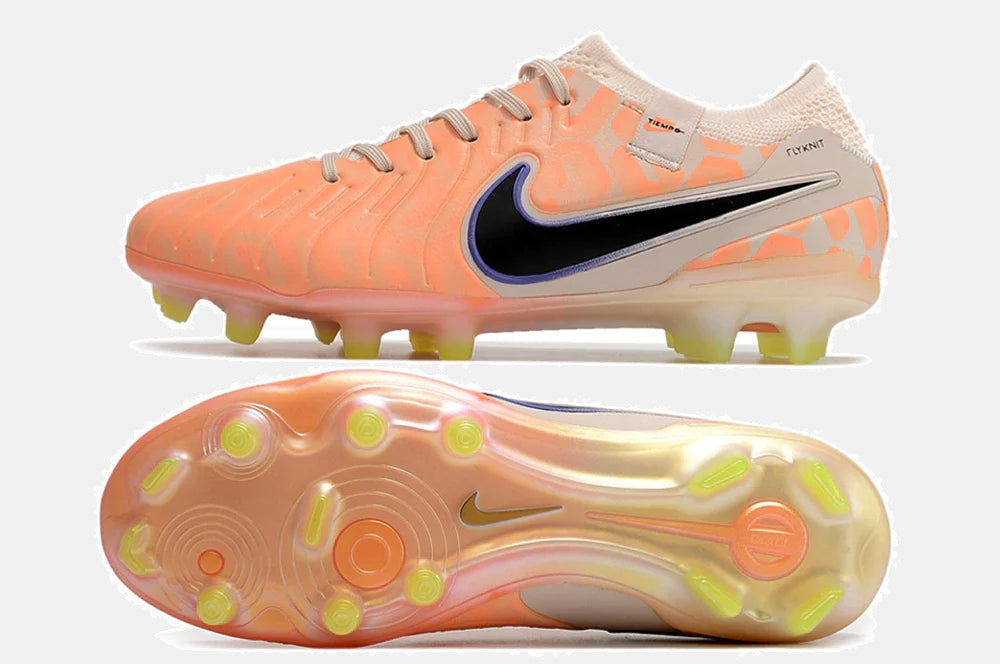 Chuteira Nike Tiempo Legend 10 FG - Bege - vista traseira