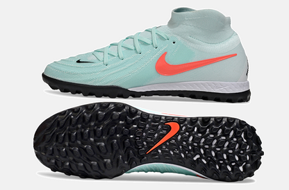 Chuteira Nike Phantom Luna TF - Azul, Branca e Laranja - vista traseira