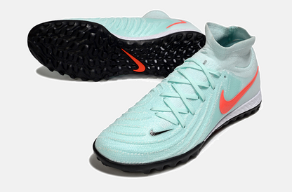 Chuteira Nike Phantom Luna TF - Azul, Branca e Laranja - detalhe